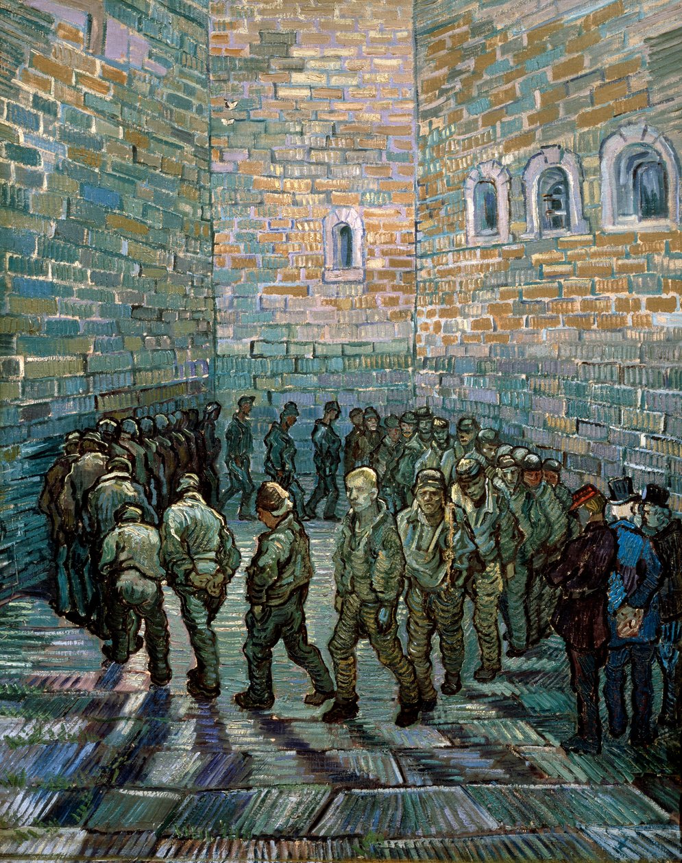 A börtönudvar, 1890. alkotó: Vincent van Gogh