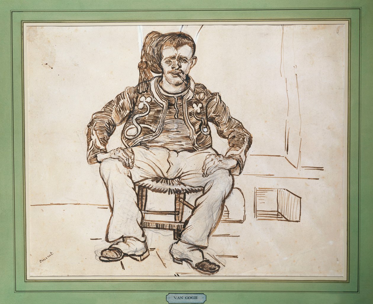 A Zouave, ülő, 1888 alkotó: Vincent van Gogh