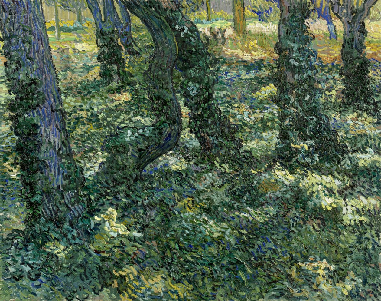 Aljnövényzet, 1889 alkotó: Vincent van Gogh