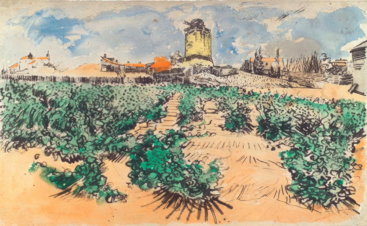 Van Gogh / Malom, A.Daudet Fontvieille alkotó: Vincent van Gogh