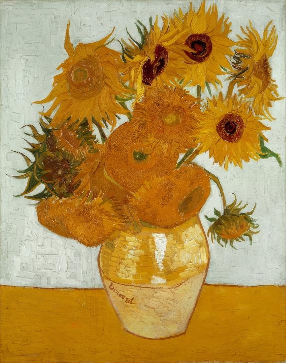 Váza napraforgóval alkotó: Vincent van Gogh