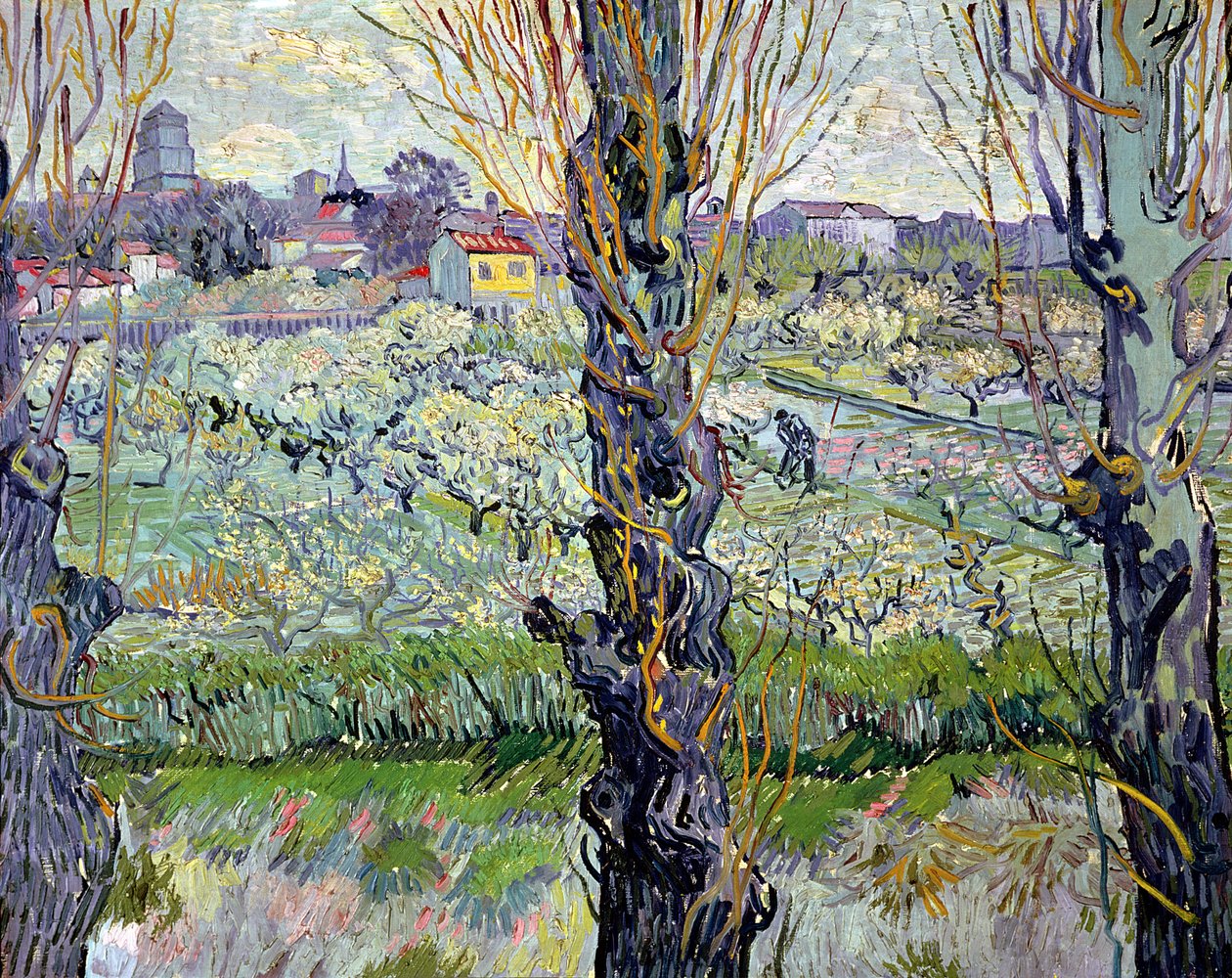 Kilátás Arles-ra alkotó: Vincent van Gogh