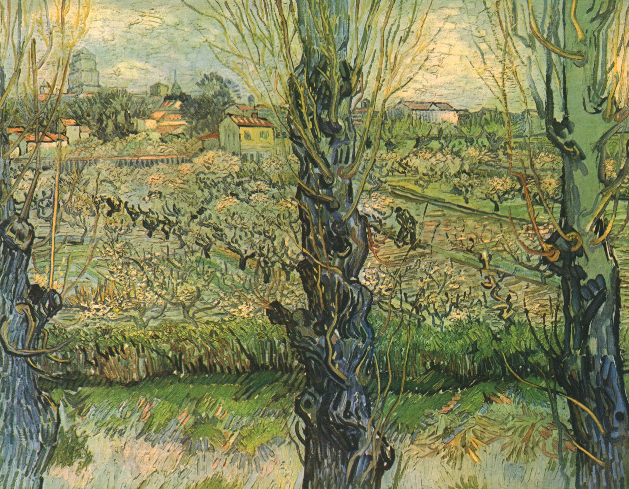 Arles látképe, 1889, 1947. alkotó: Vincent van Gogh
