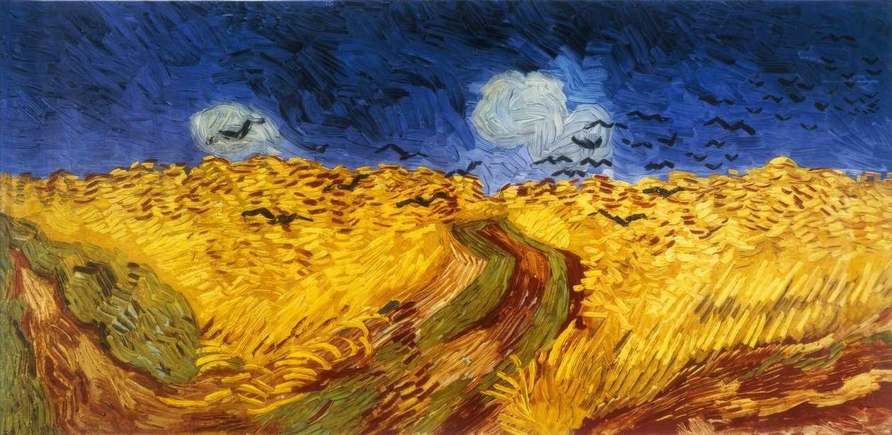 Búzamező hollókkal alkotó: Vincent van Gogh