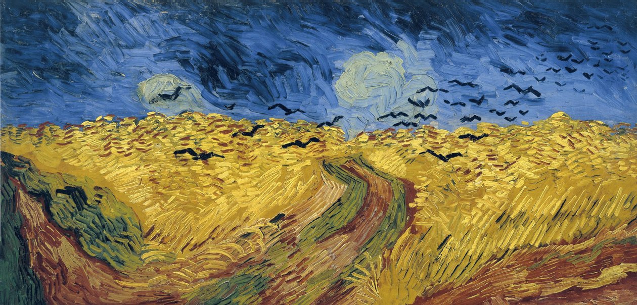 Búzamező varjakkal alkotó: Vincent van Gogh