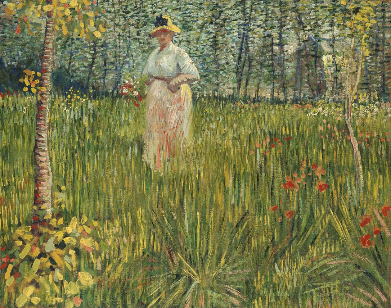 Nő a kertben, 1887 alkotó: Vincent van Gogh