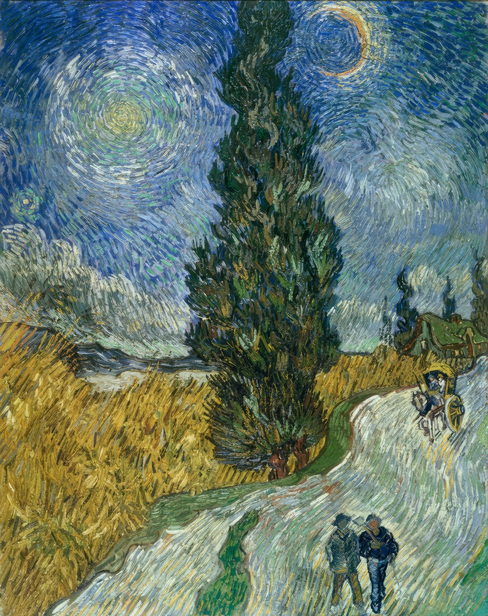 Ciprusút a csillagos ég alatt alkotó: Vincent van Gogh