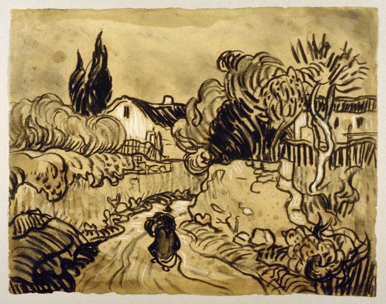 Auvers -táj (1890) alkotó: Vincent van Gogh