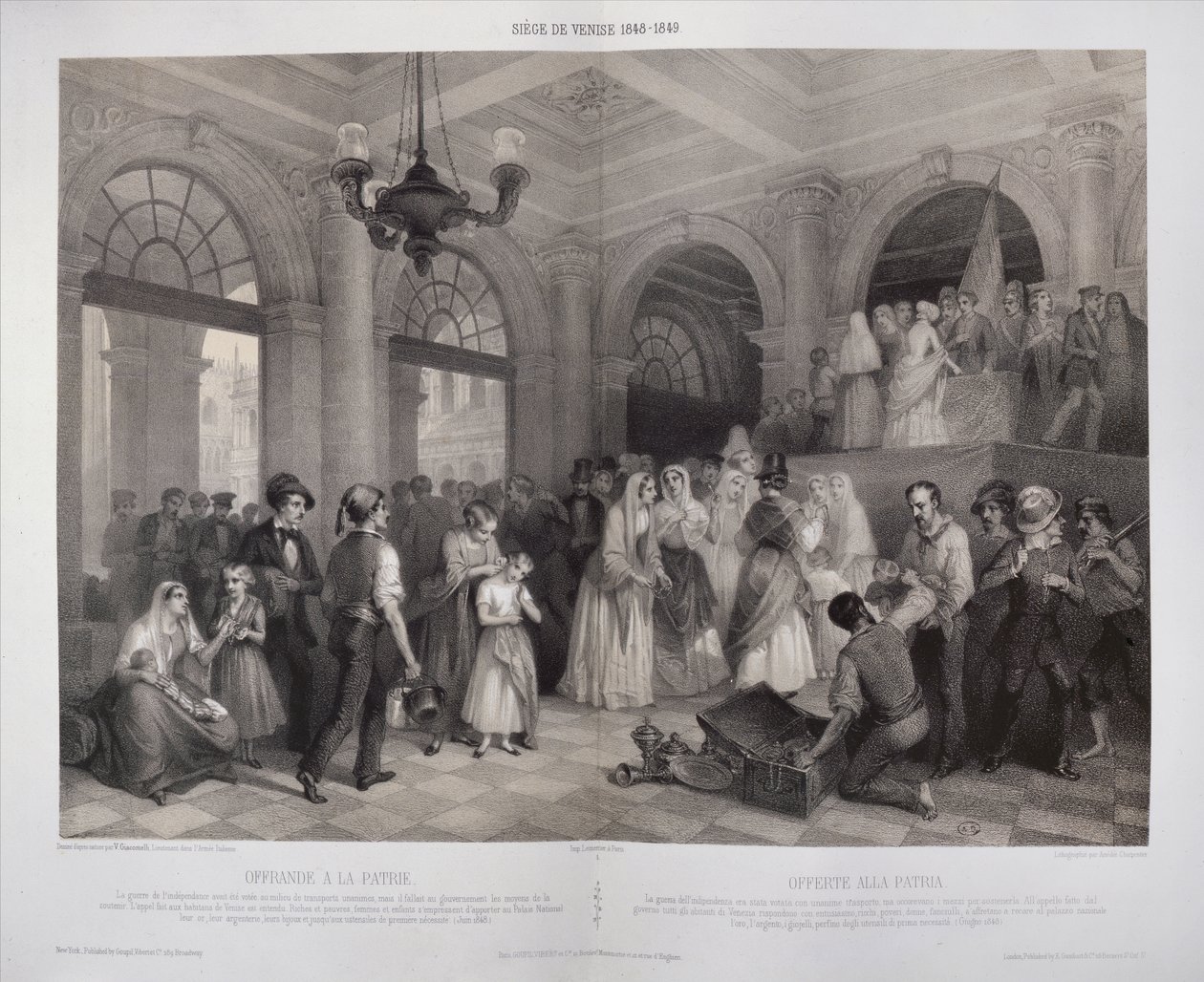 Nők, akik ékszereiket adták a forradalom megsegítésére Velence 1848-99-es ostrománál alkotó: Vincenzo after Giacomelli