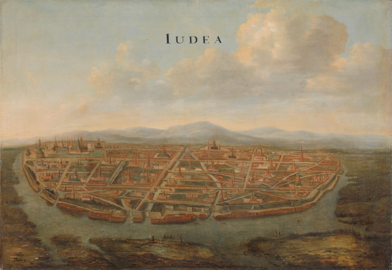 Judea Ayutthaya látképe, kb. 1662-1665. alkotó: Vingboons