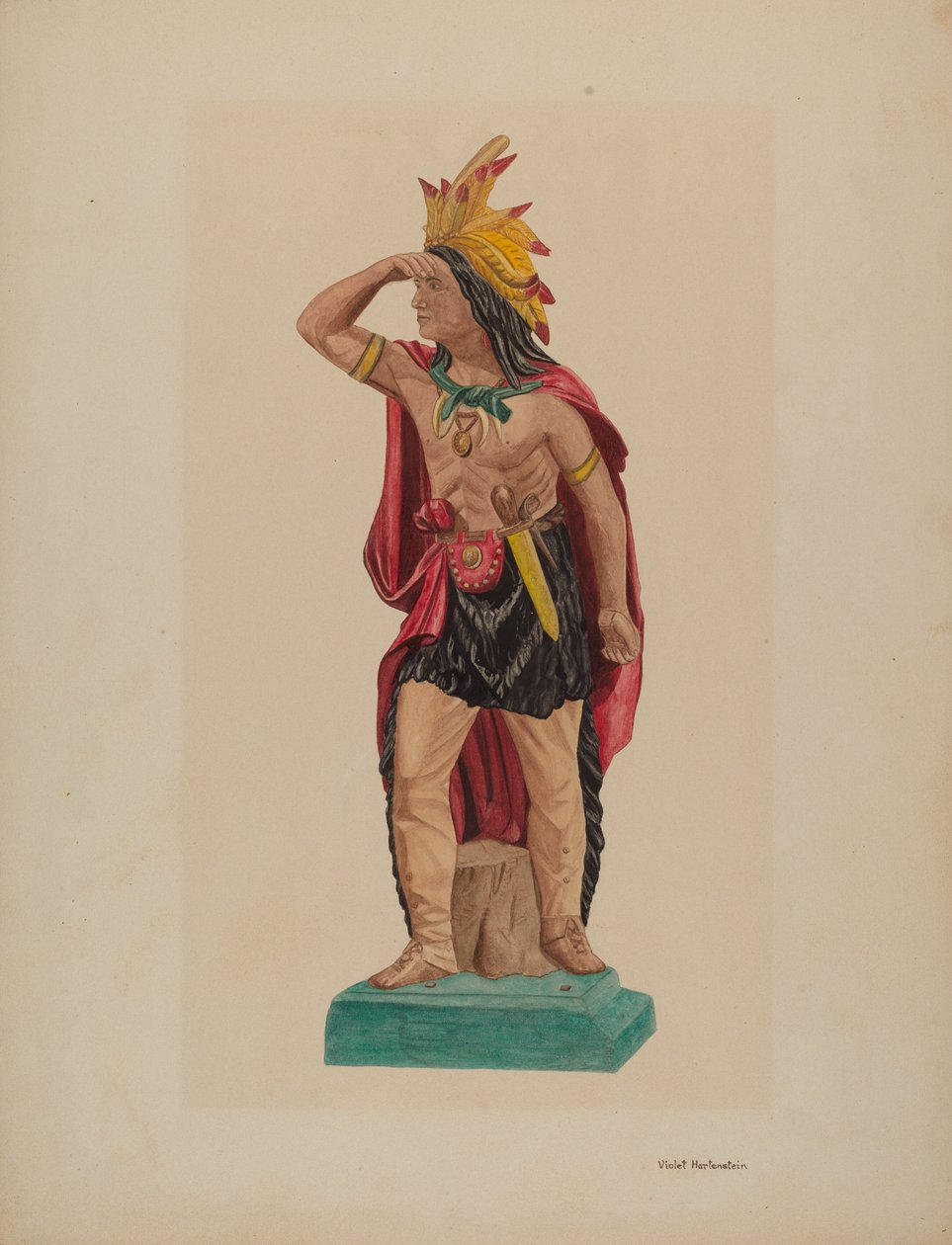 Szivarbolt indiai, c. 1941. alkotó: Violet Hartenstein
