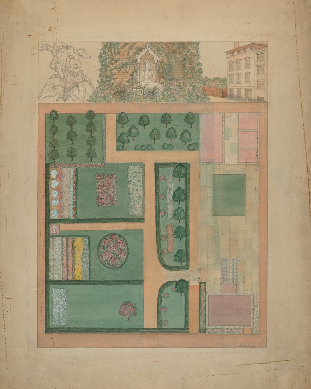 Parmentier Grounds, c. 1936. alkotó: Virginia Richards