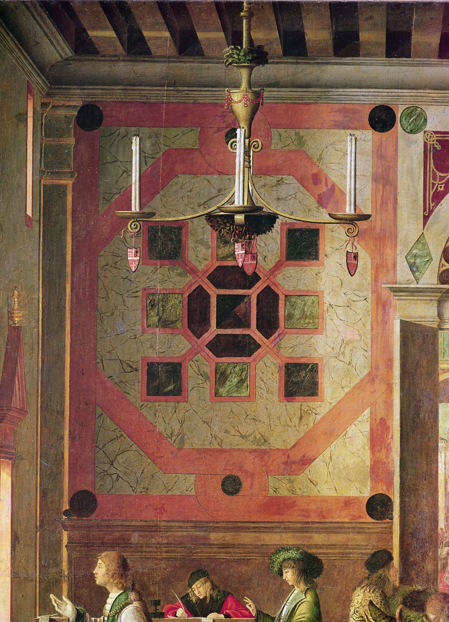 Részlet az angol nagykövetek távozásáról, a St. Ursula ciklusból, 1498 körül (119434 részlet) alkotó: Vittore Carpaccio