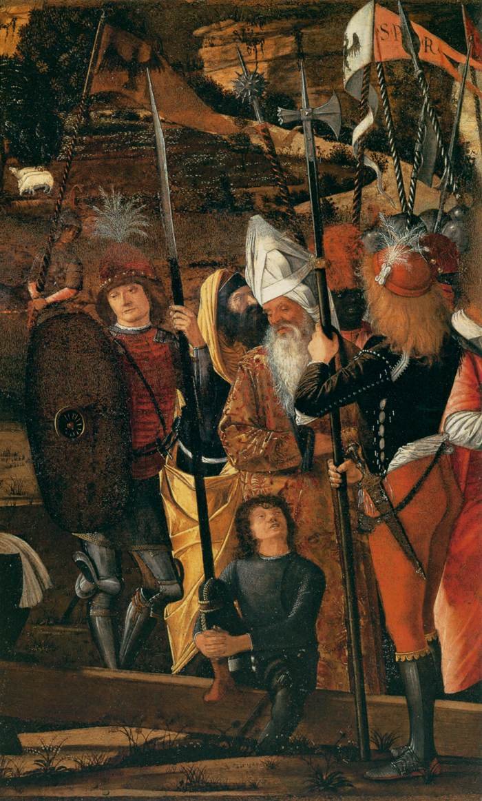 Katonák csoportja alkotó: Vittore Carpaccio