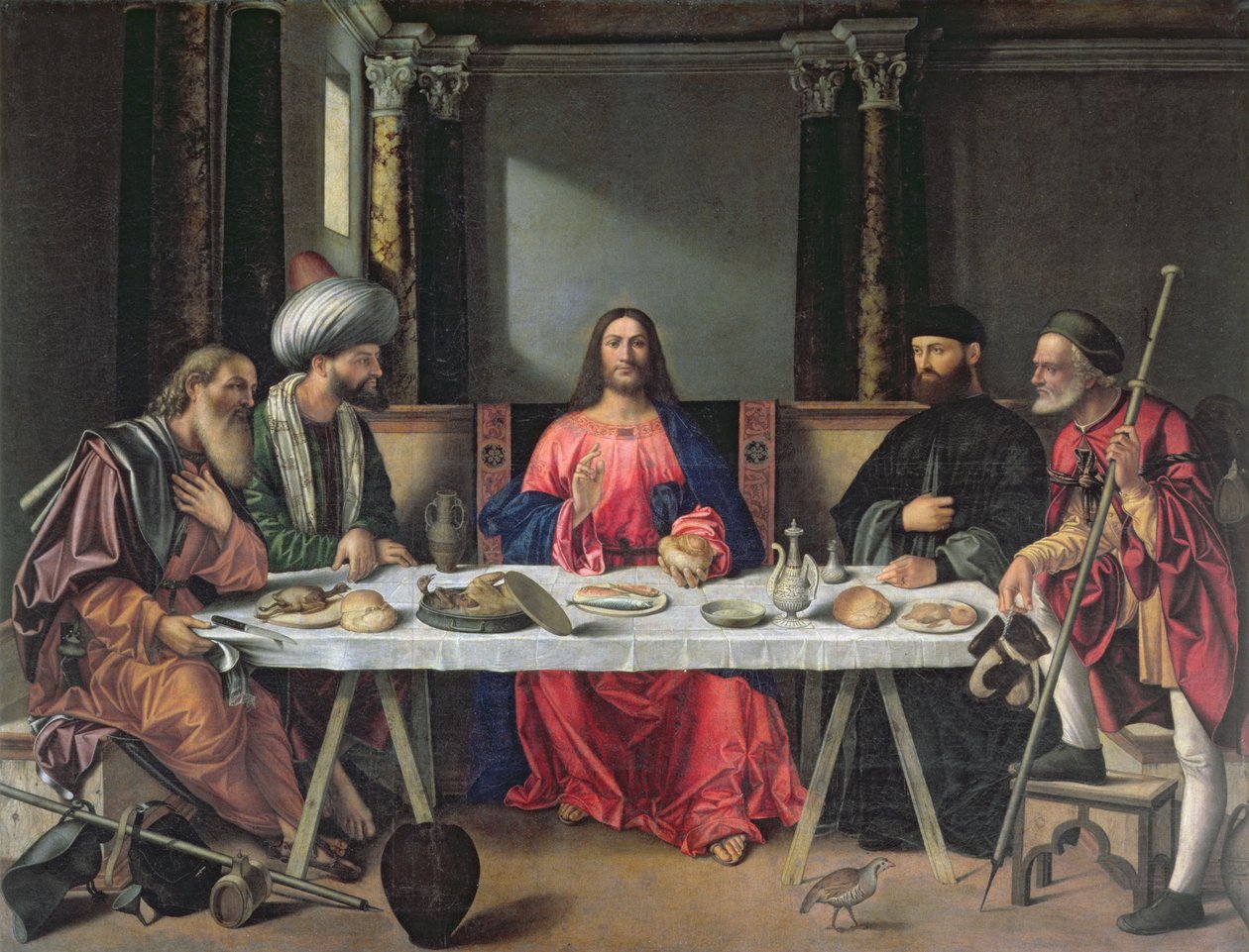 Vacsora Emmausban alkotó: Vittore Carpaccio
