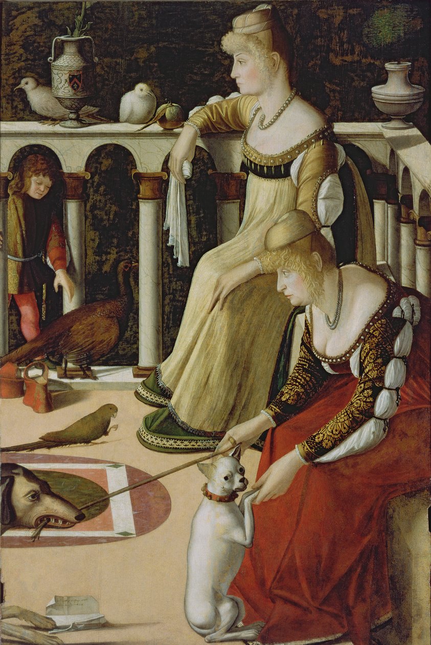 Két velencei hölgy (panel) alkotó: Vittore Carpaccio