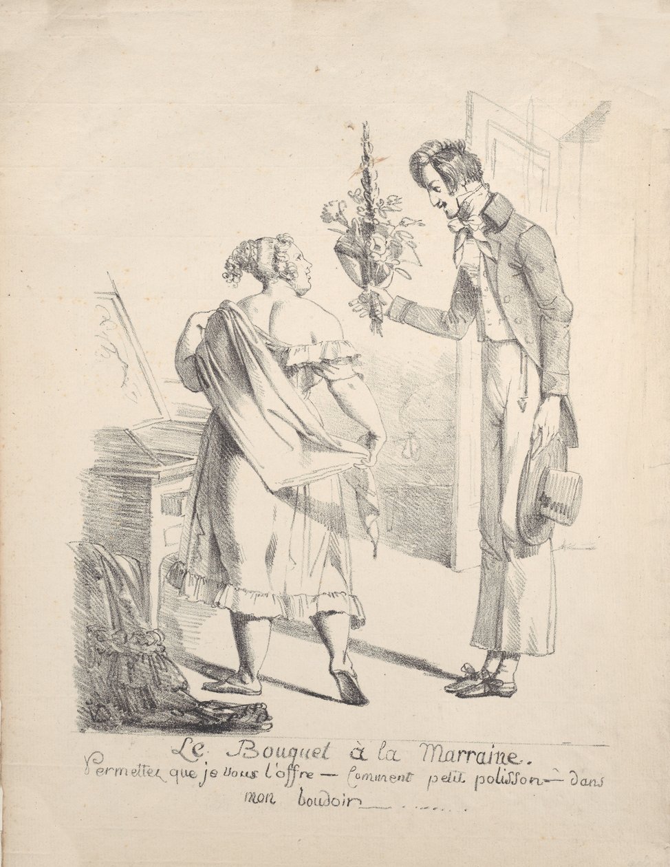 A keresztanya csokor, kb. 1800-1825. alkotó: Vivant Denon