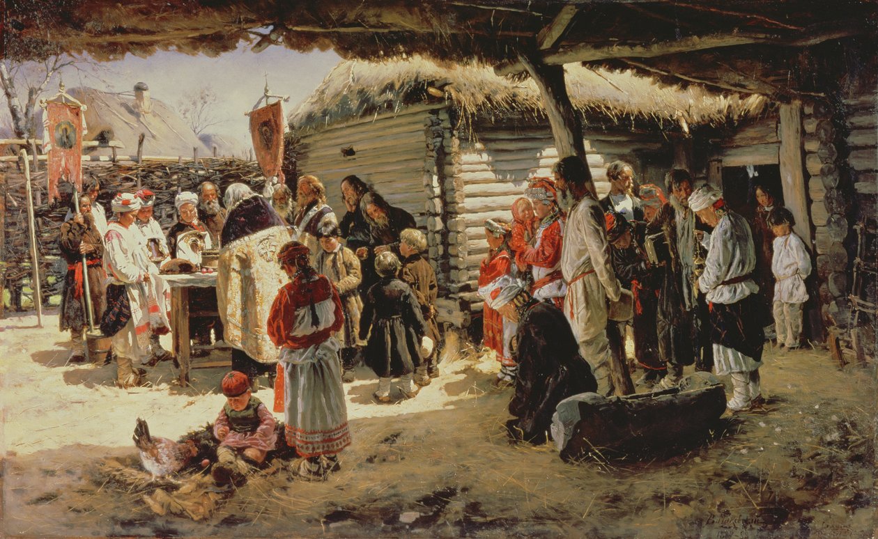 Húsvéti mise, 1887-88 alkotó: Vladimir Egorovic Makovsky