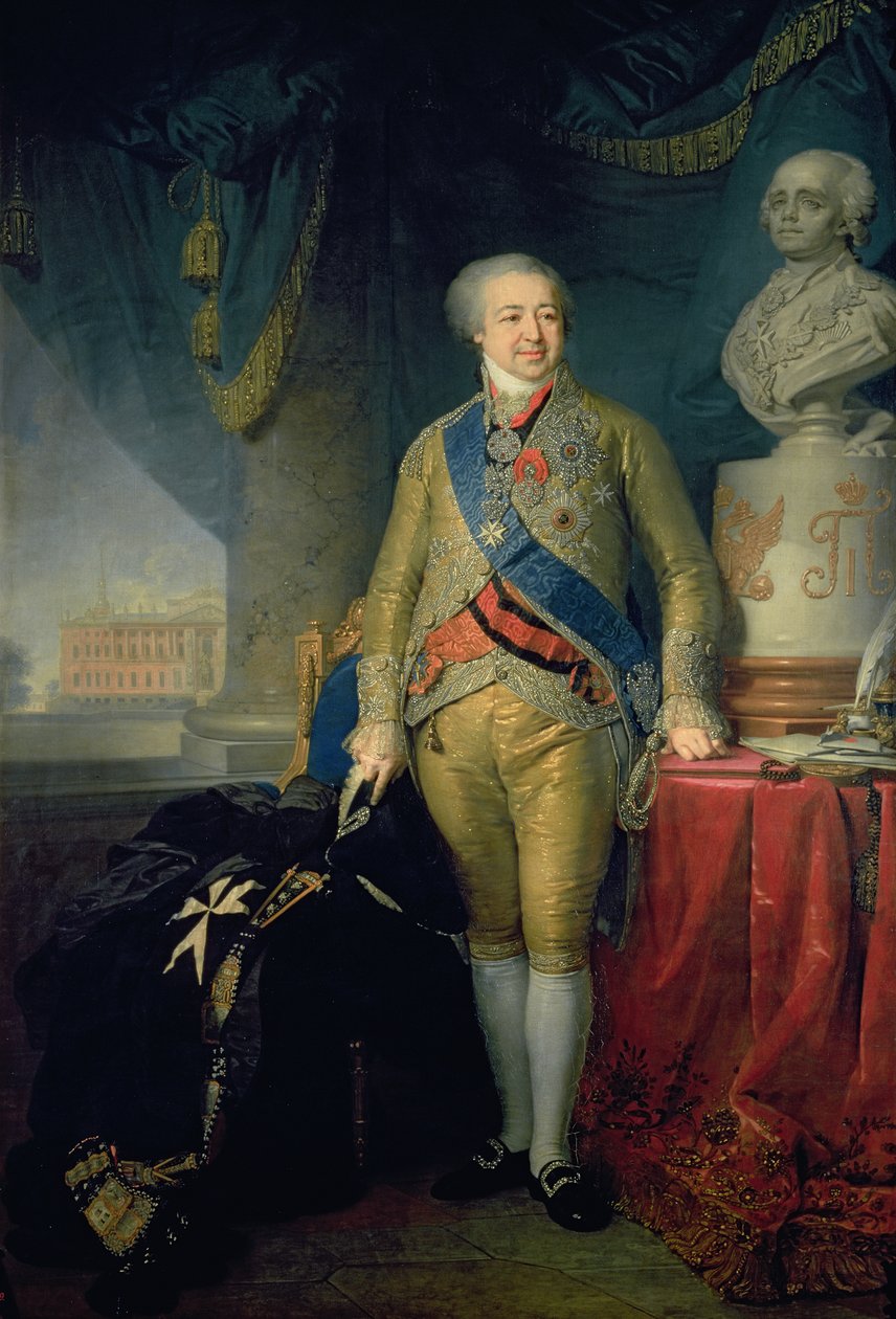 Alexander Kurakin gróf portréja (1757-1825), 1802 (olaj, vászon) alkotó: Vladimir Lukich Borovikovsky