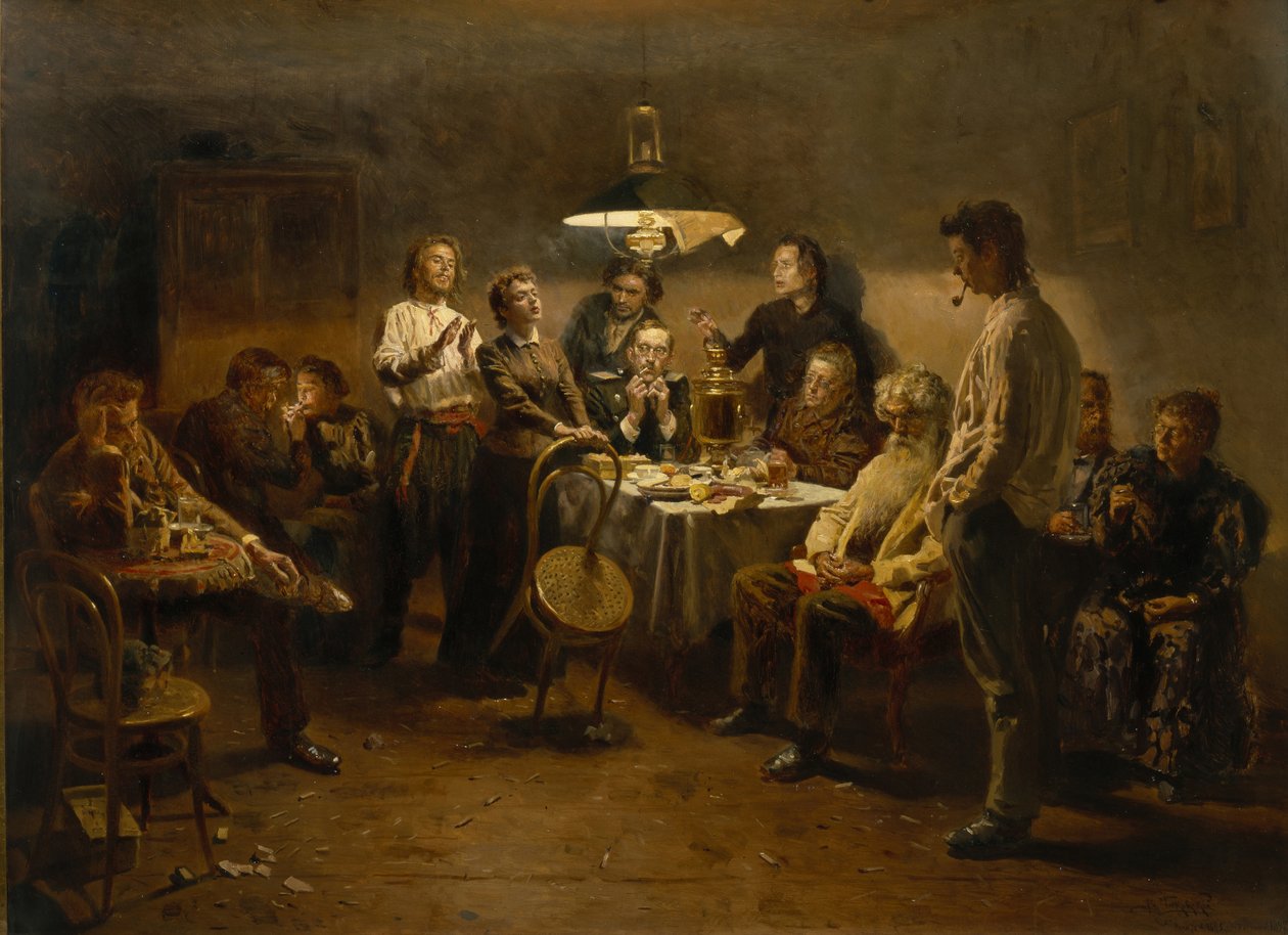 Egy vidám este, 1875-1897 alkotó: Vladimir Egorovic Makovsky
