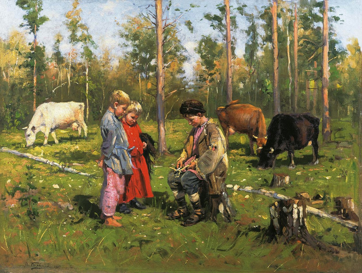 Pásztorfiúk, 1903-1904 alkotó: Vladimir Egorovic Makovsky