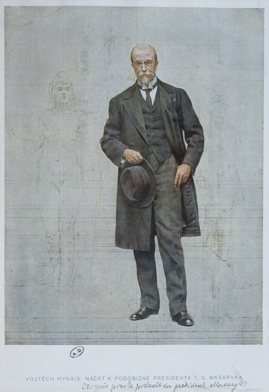 Thomas Garrigue Masaryk (1850-1937) alkotó: Vojtech Hynais