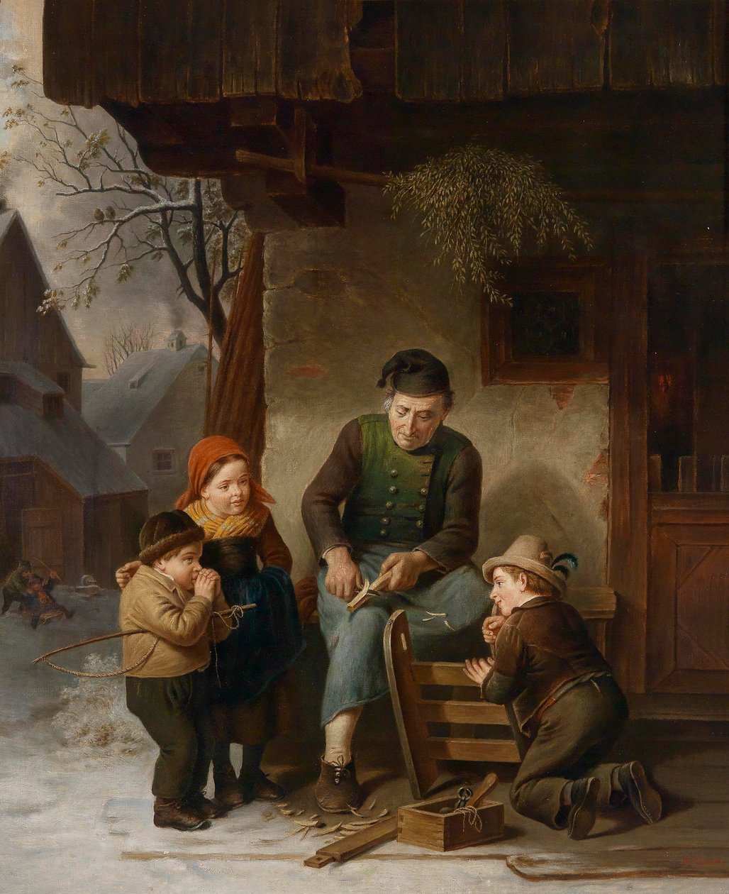 A szánfaragó alkotó: W. Geisler