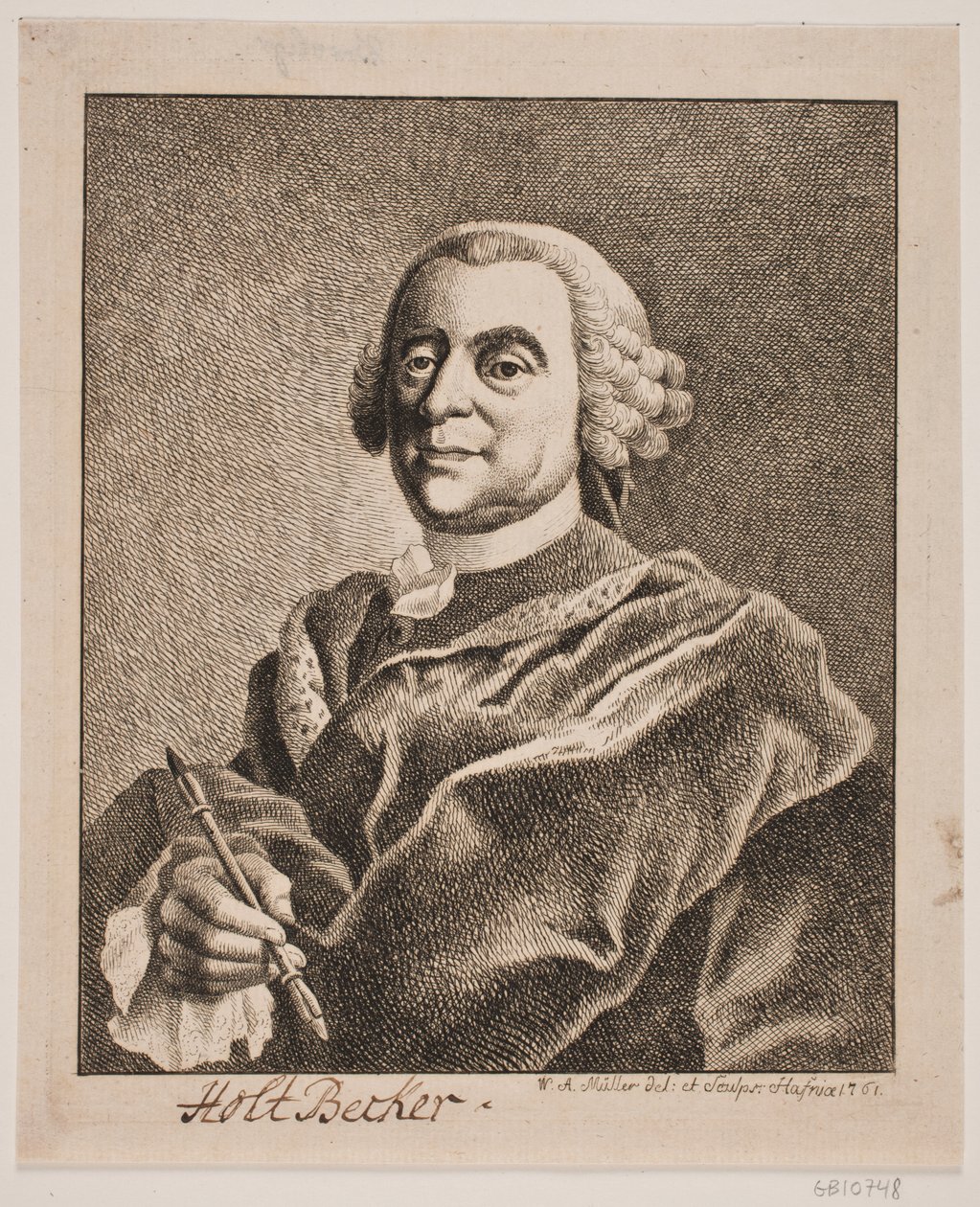 Johan Christopher Holtzbecher alkotó: W.A. Müller