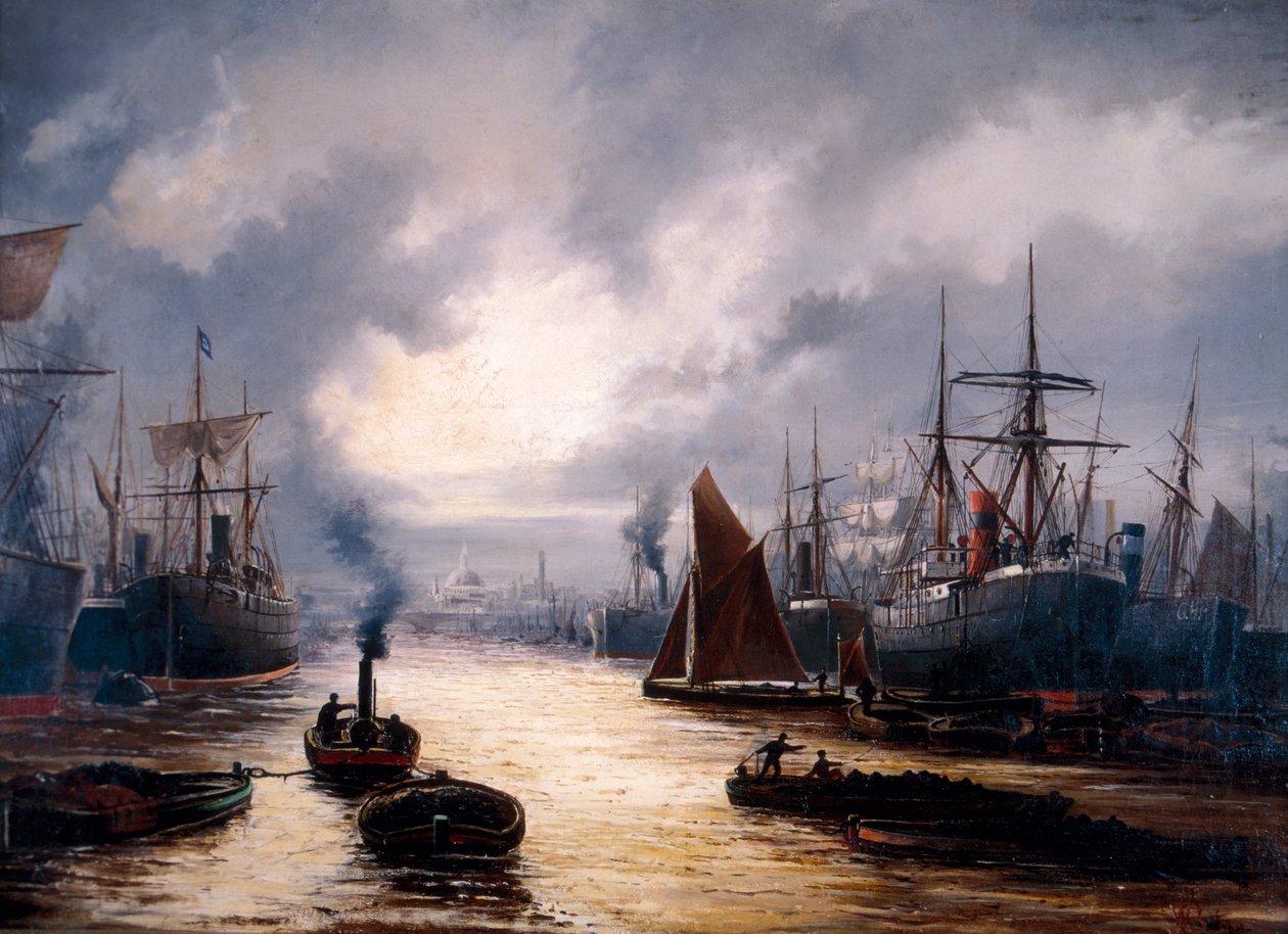 A londoni medence, 1892 alkotó: WJ Baker