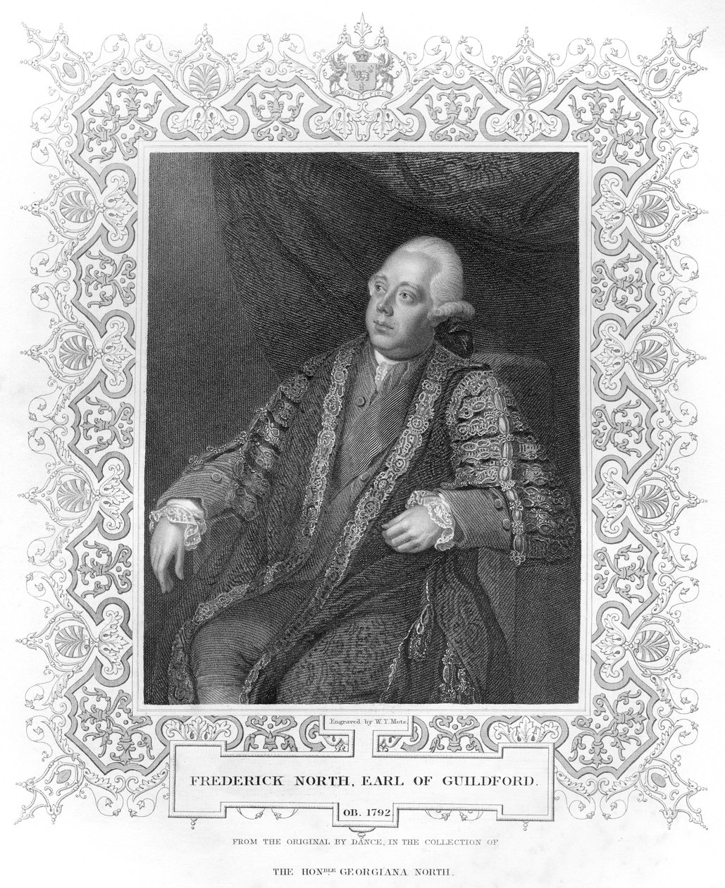 Frederick North, Guildford gróf portréja alkotó: W.T. Mote