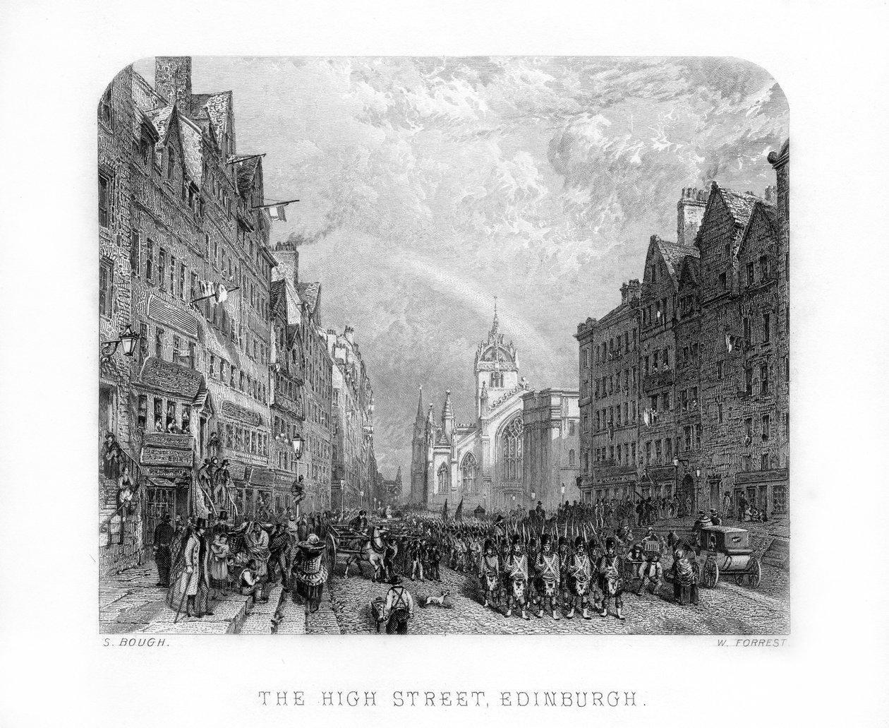 The High Street, Edinburgh, 1870. alkotó: W. Forrest