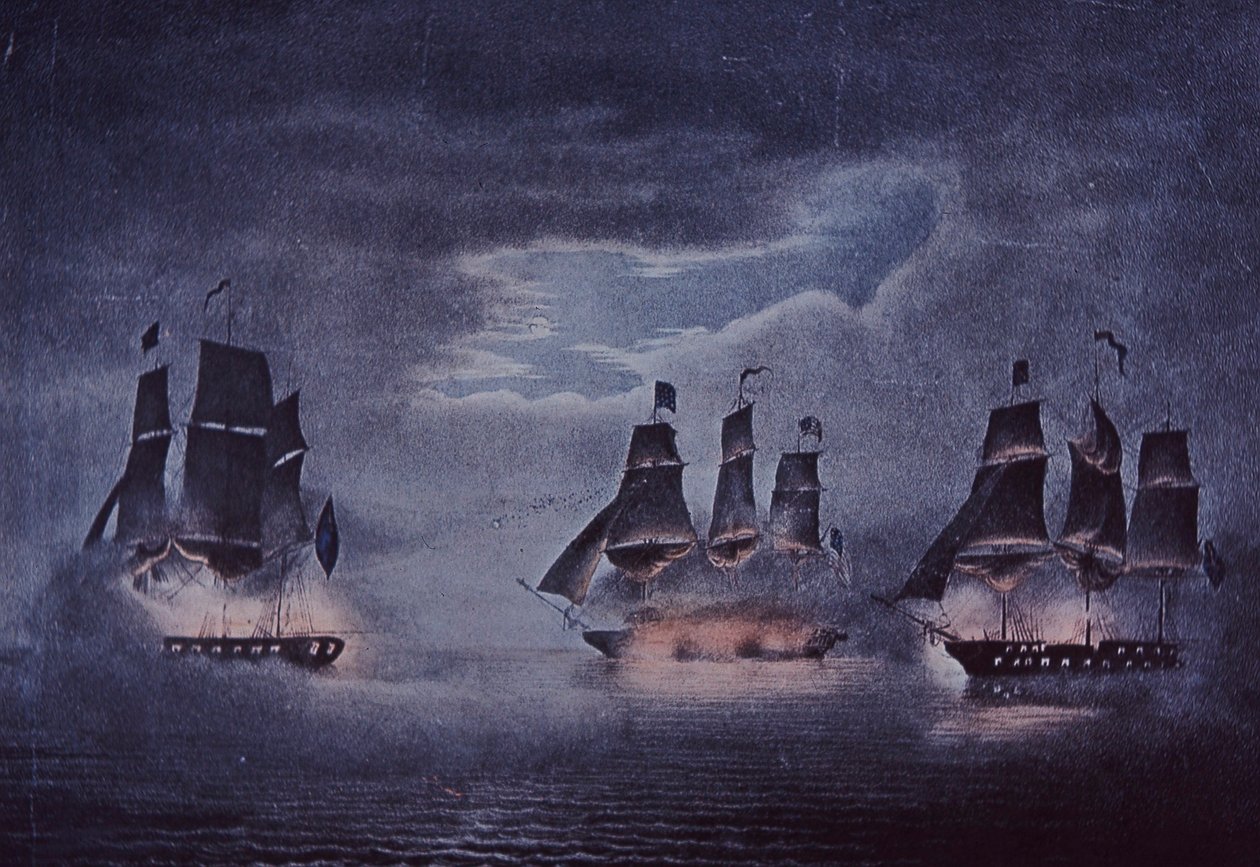 USS alkotmány (színes litó) alkotó: John Ward Dunsmore
