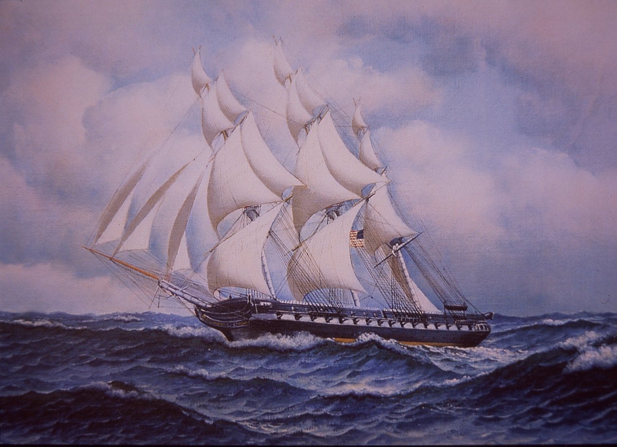USS alkotmány (színes litó) alkotó: John Ward Dunsmore