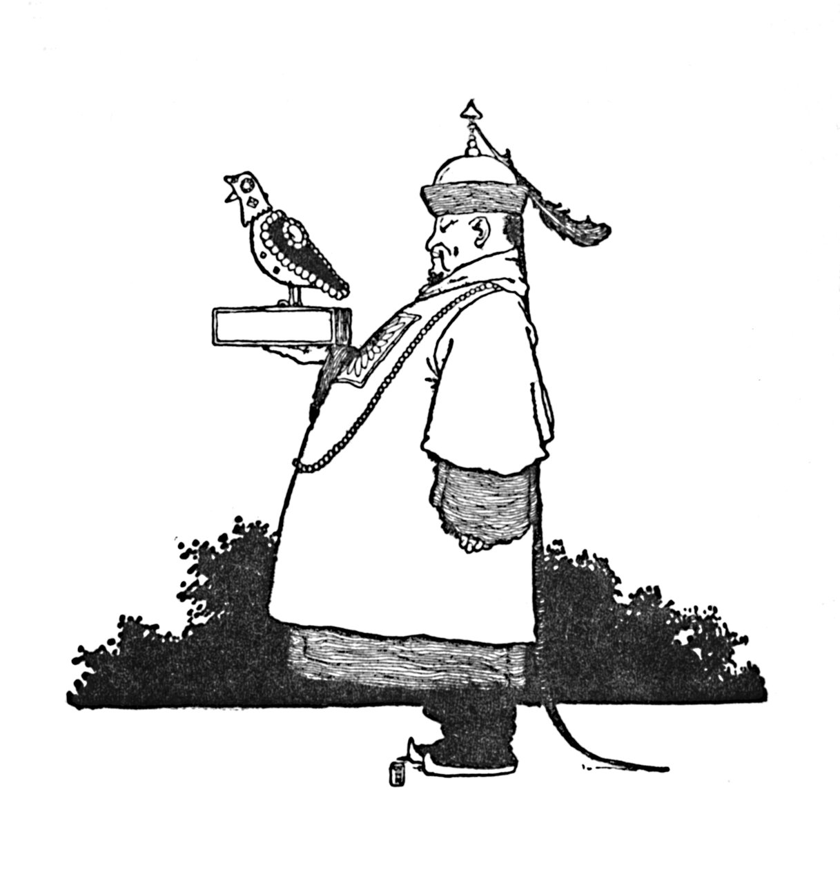 The Chief Imperial Nightingale Bringer, 1930 körül alkotó: William Heath Robinson