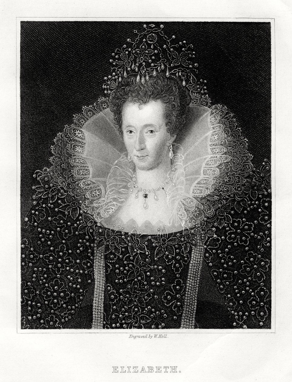 I. Erzsébet királynő, 1860 alkotó: W. Holl