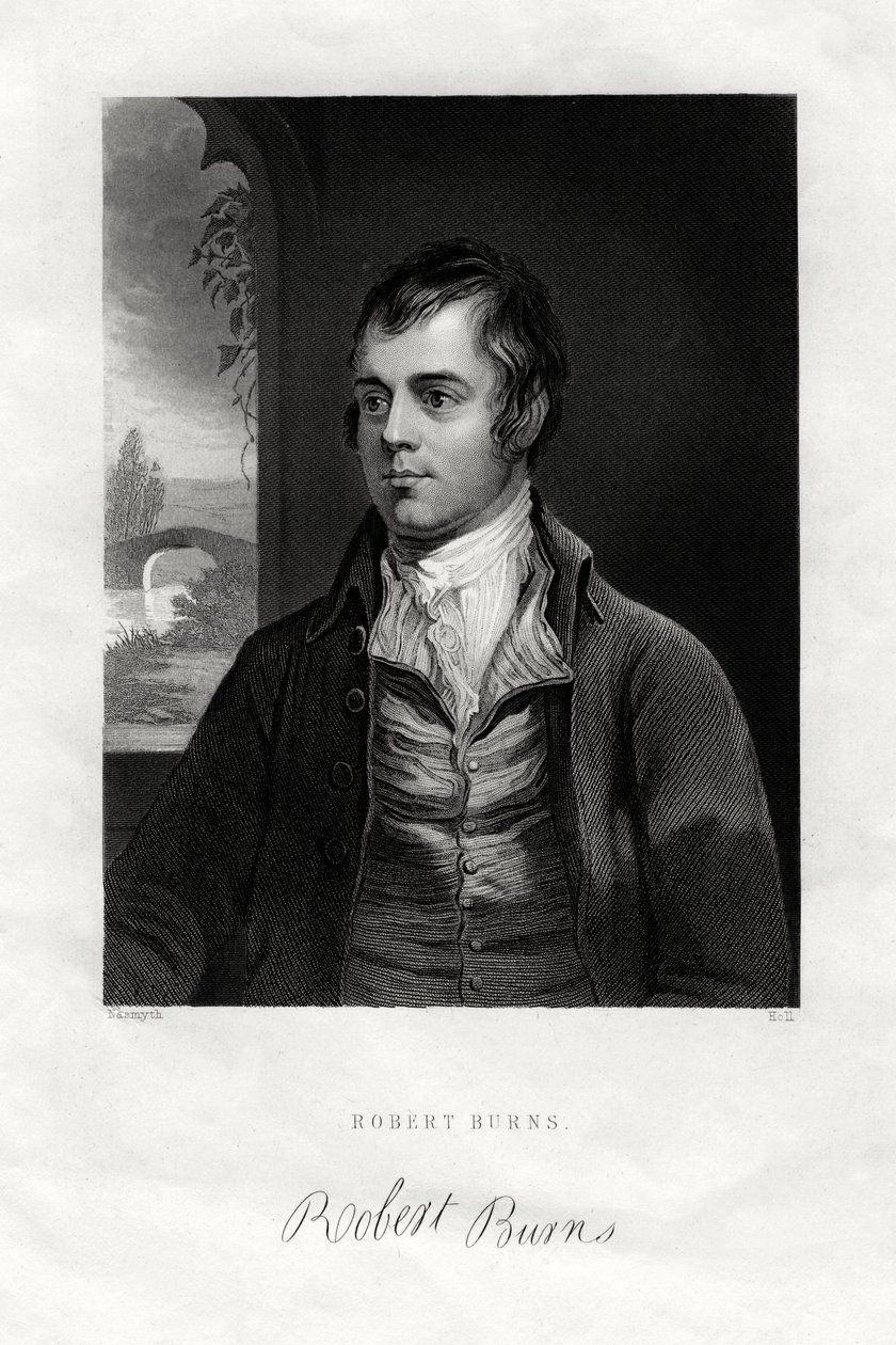 Robert Burns, skót költő, XIX alkotó: W. Holl
