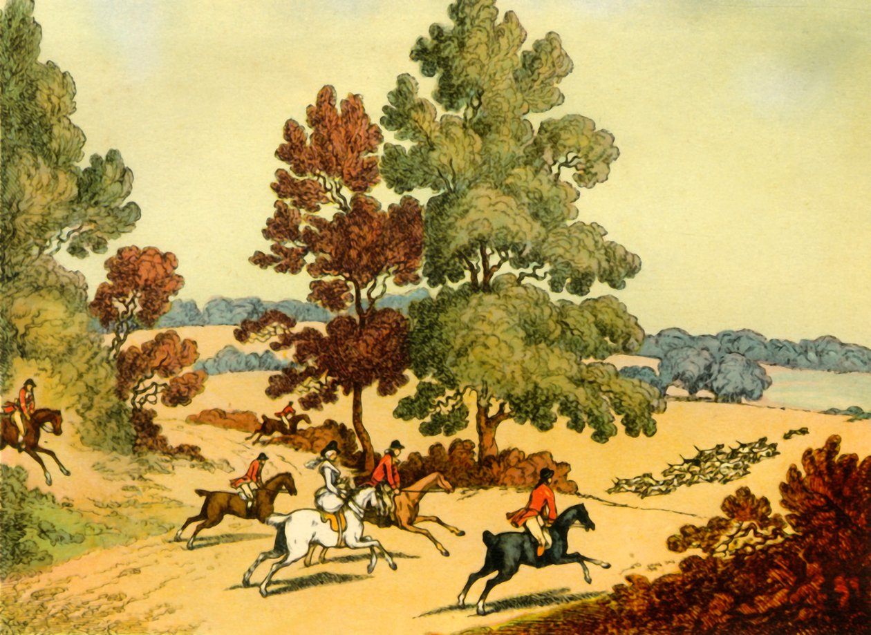 "In Full Cry", 1941. alkotó: W. Howitt