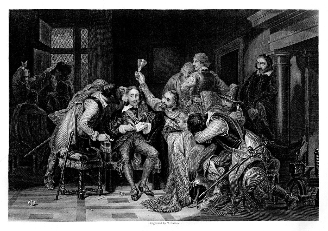 I. Károly az őrszobában, 1860 alkotó: W. Hulland