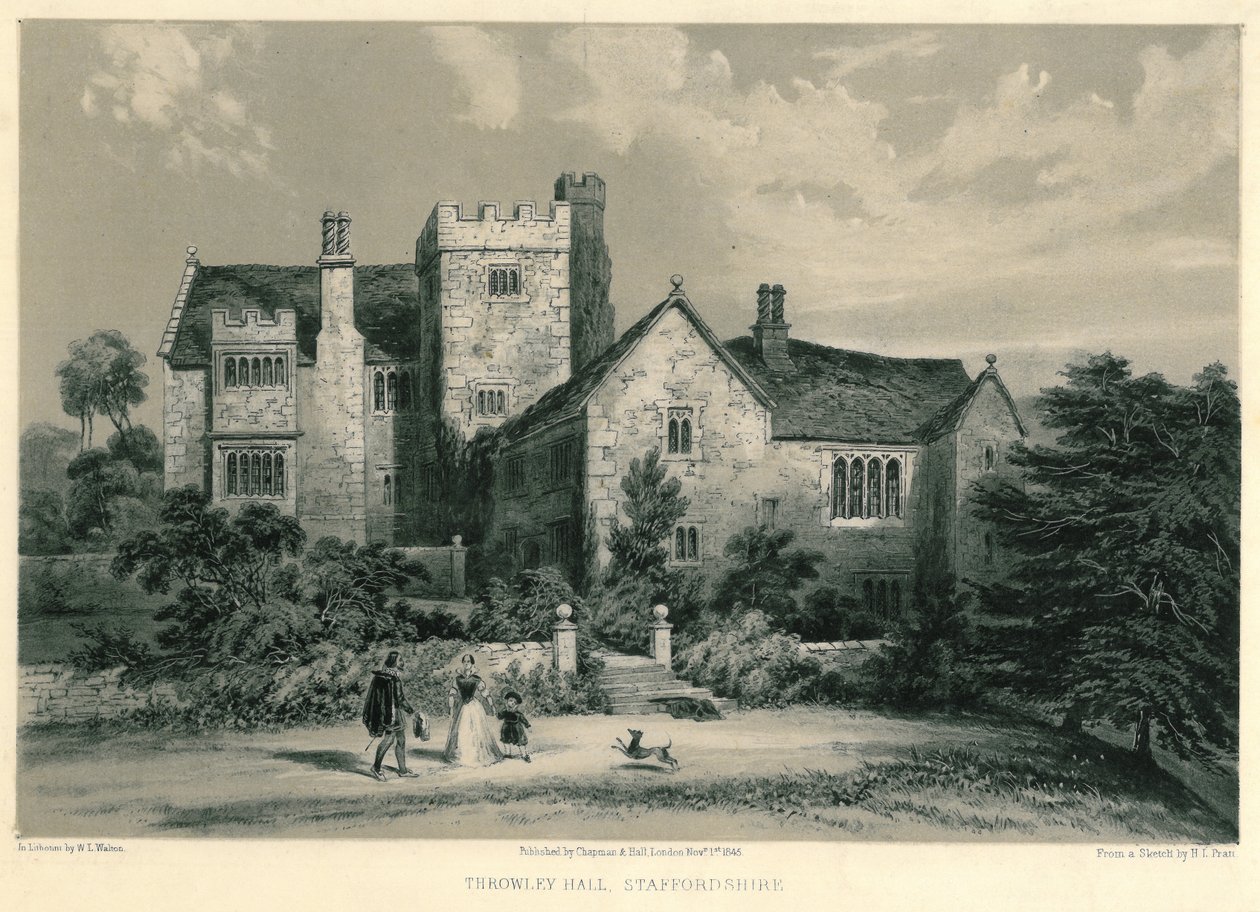 Throwley Hall alkotó: W. L Walton