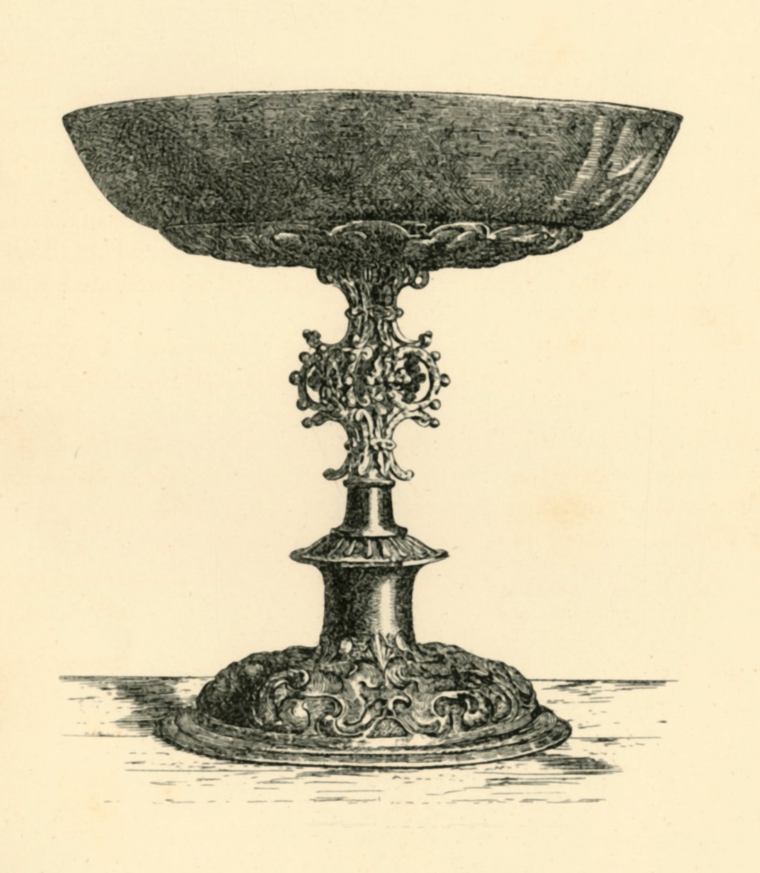 Ezüst tazza, 17. század eleje, 1881. alkotó: W. M. McGill