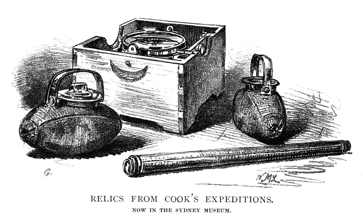 Relikviák a Cooks-expedíciókról, 1886. alkotó: W. Macleod