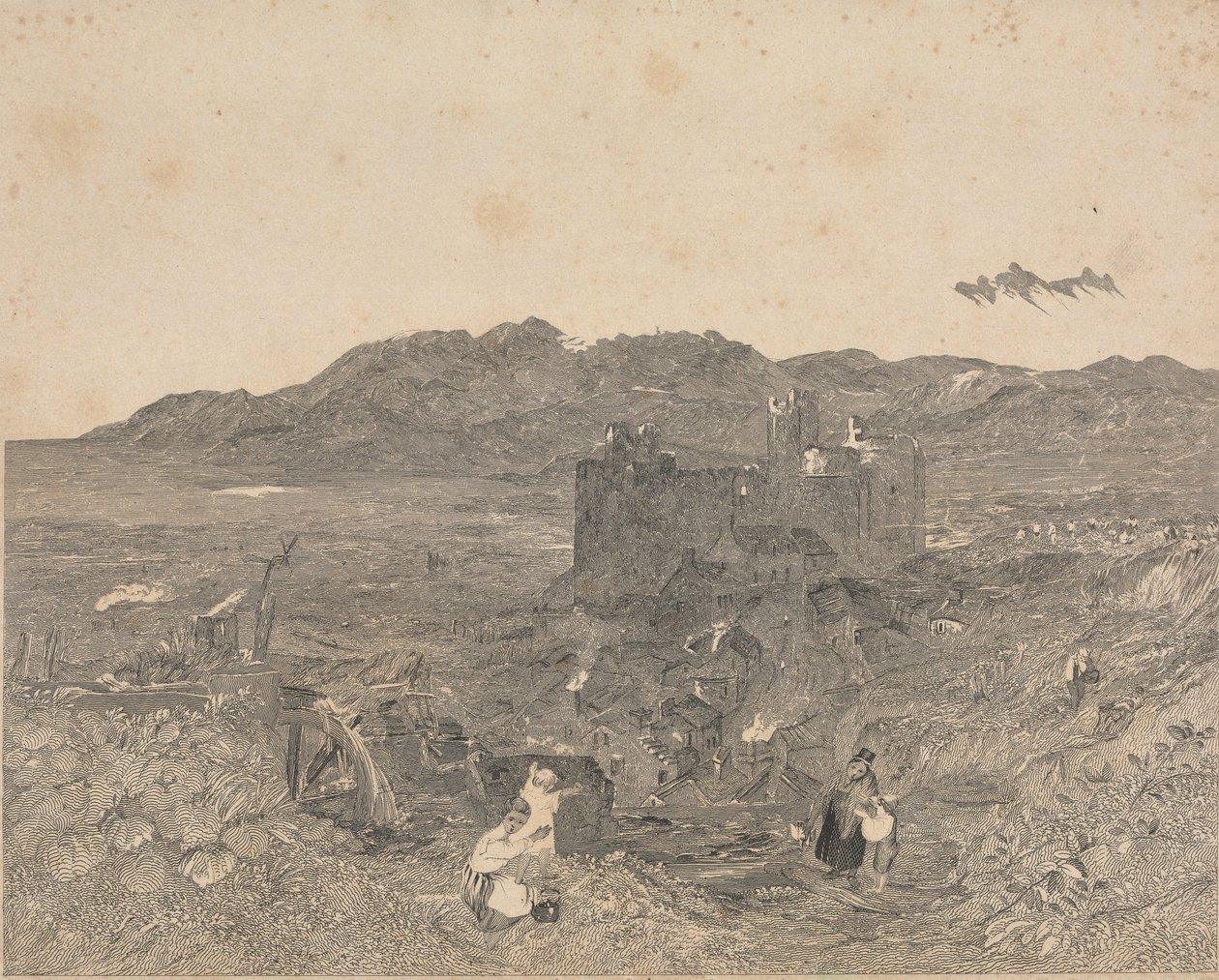 Harlech kastély, Észak-Wales alkotó: W. R. Smith
