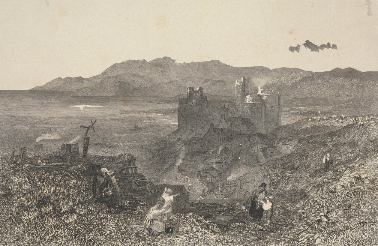 Harlech kastély, Észak-Wales alkotó: W. R. Smith