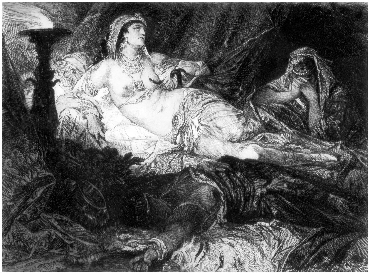 Kleopátra, 1880-1882. alkotó: W. Unger