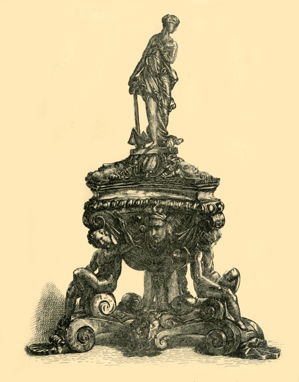 Bronz tintatartó, 16. század közepe-vége, 1881. alkotó: W. W. McCarty