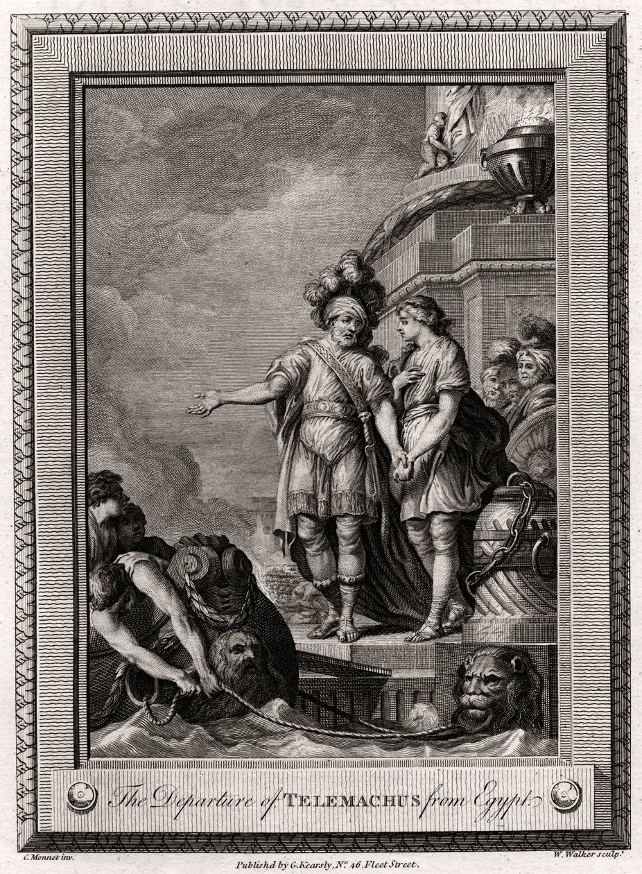 Telemachus távozása Egyiptomból, 1775 alkotó: W. Walker