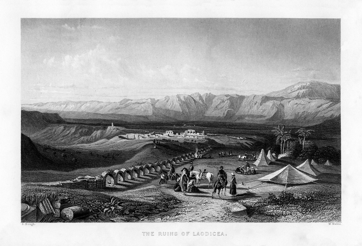 Laodicea romjai, 1887. alkotó: W. Wallis