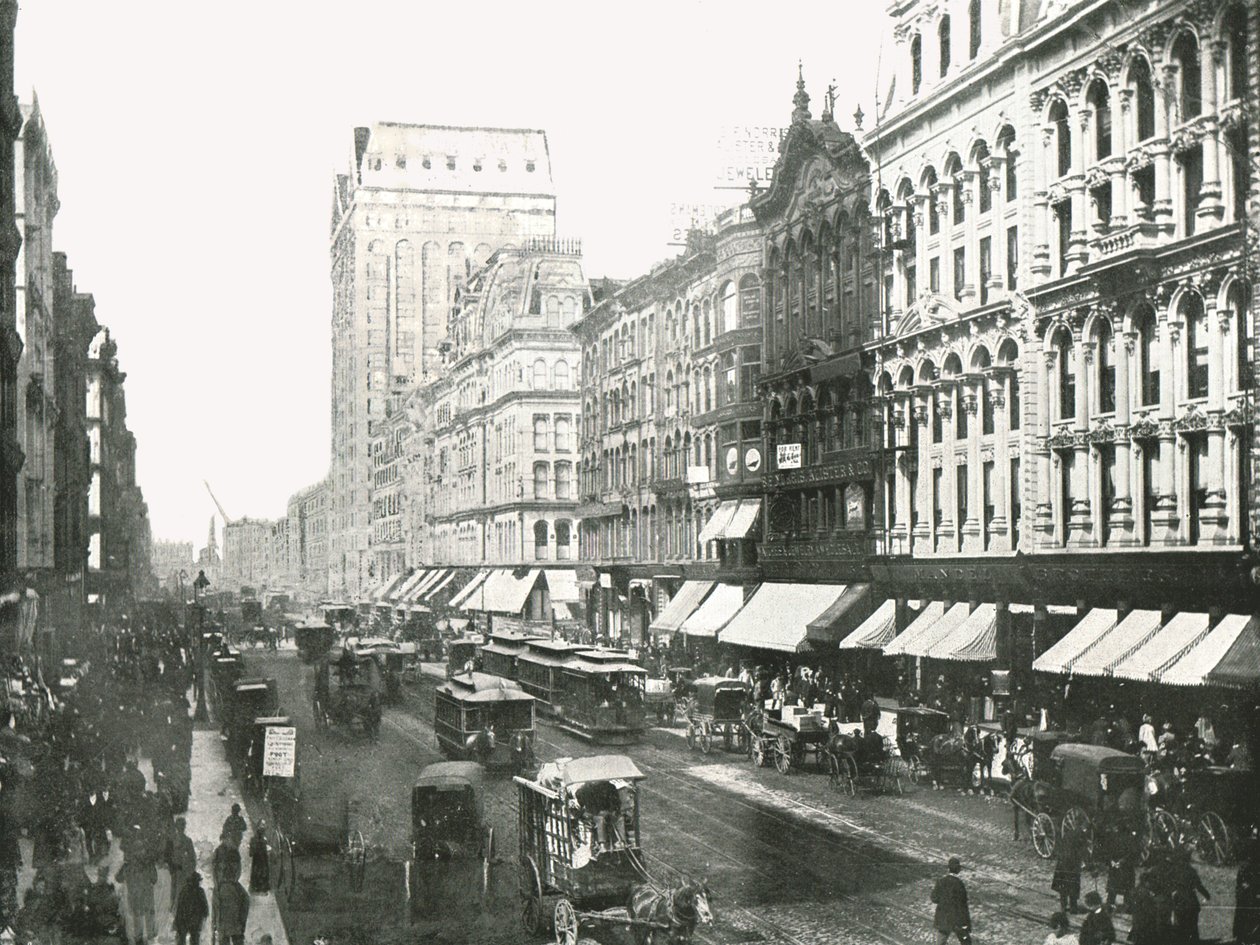 State Street, Chicago, USA, 1895. alkotó: W and S Ltd