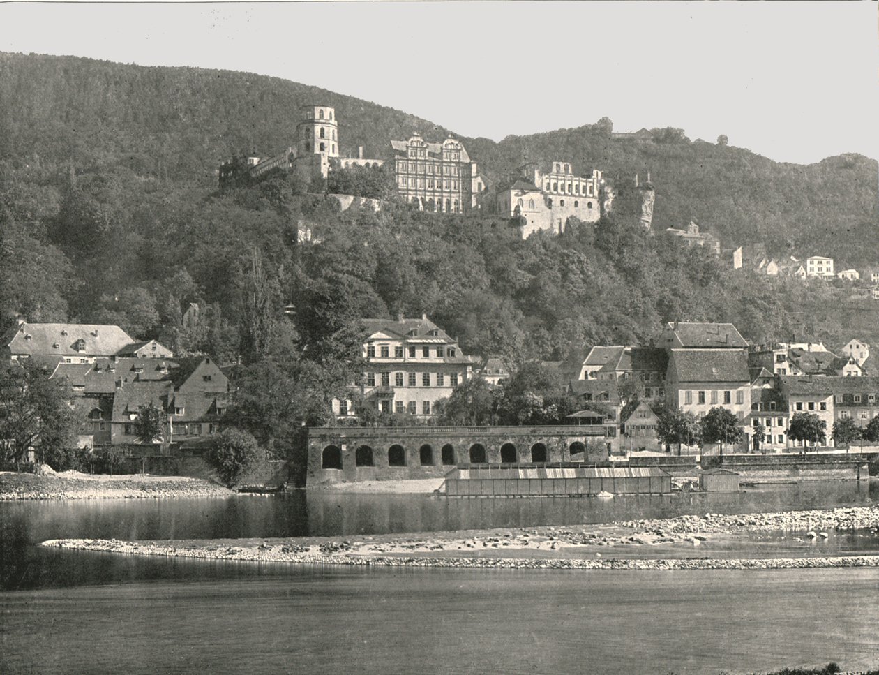 A kastély, Heidelberg, Németország, 1895. alkotó: W and S Ltd