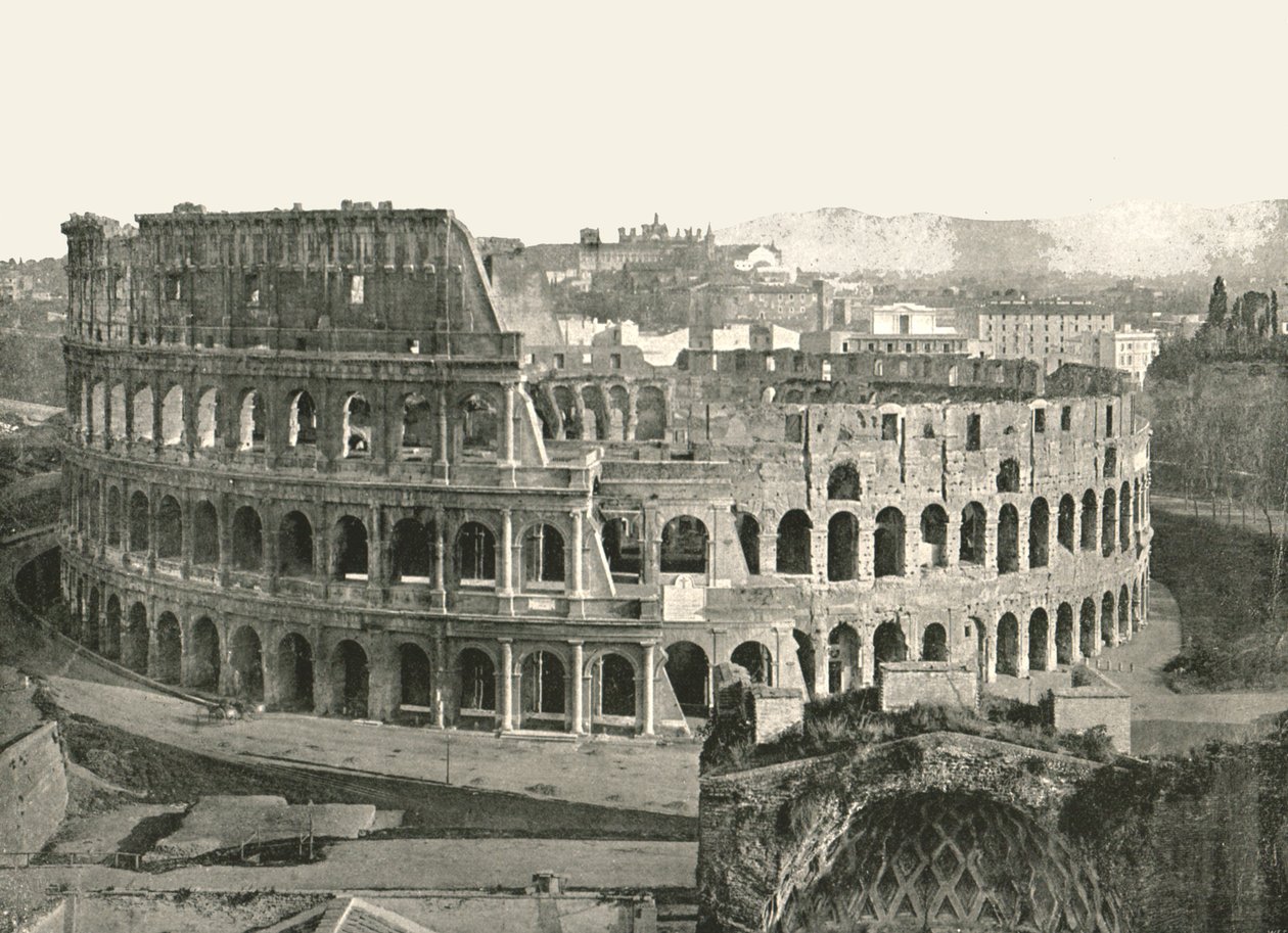 A Colosseum, Róma, Olaszország, 1895. alkotó: W and S Ltd